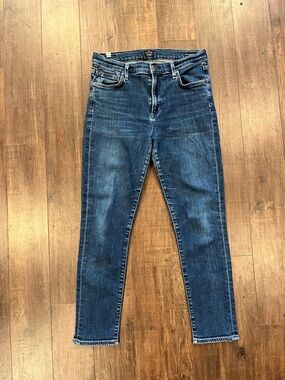 Citizens Of Humanity Womens Size 29 Rocket Crop High Rise Skinny Jeans Blue